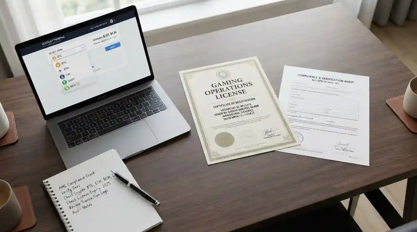Comparison of offshore casino licenses and Bitcoin Cash acceptance verification