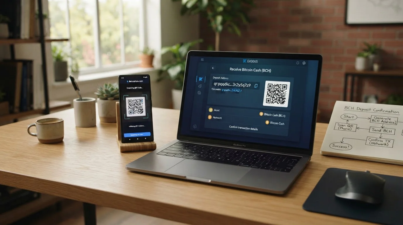 Bitcoin Cash wallet address generation and deposit flow at crypto casino