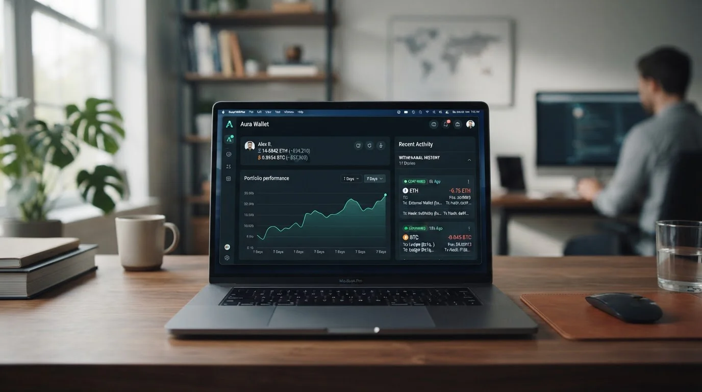 Bitcoin and Ethereum cryptocurrency wallets displaying fast withdrawal transactions