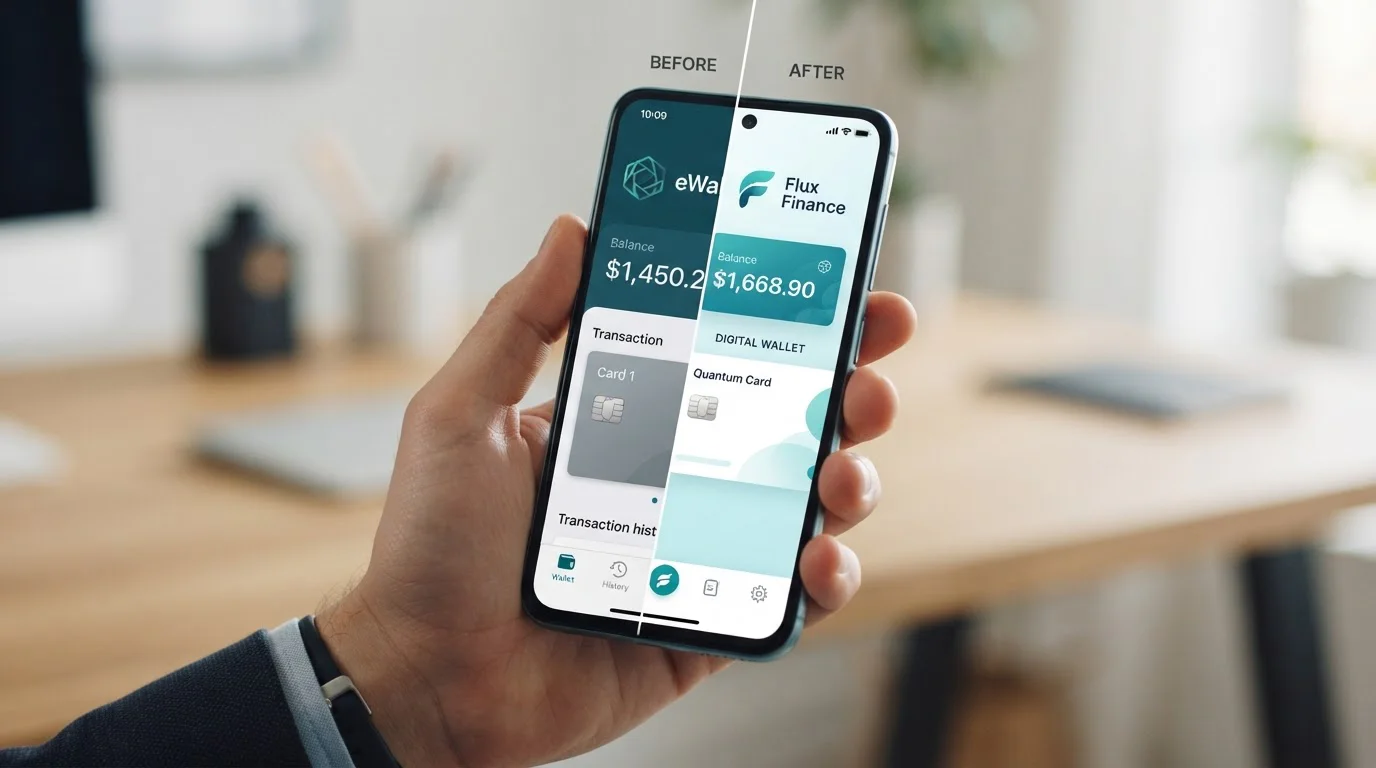 Payz ecoPayz rebrand logo comparison on smartphone