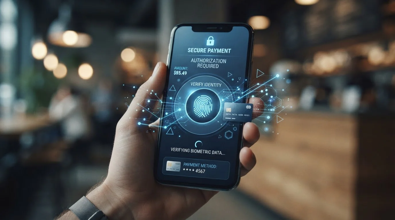 Smartphone screen showing Google Pay tokenization process for secure casino payment