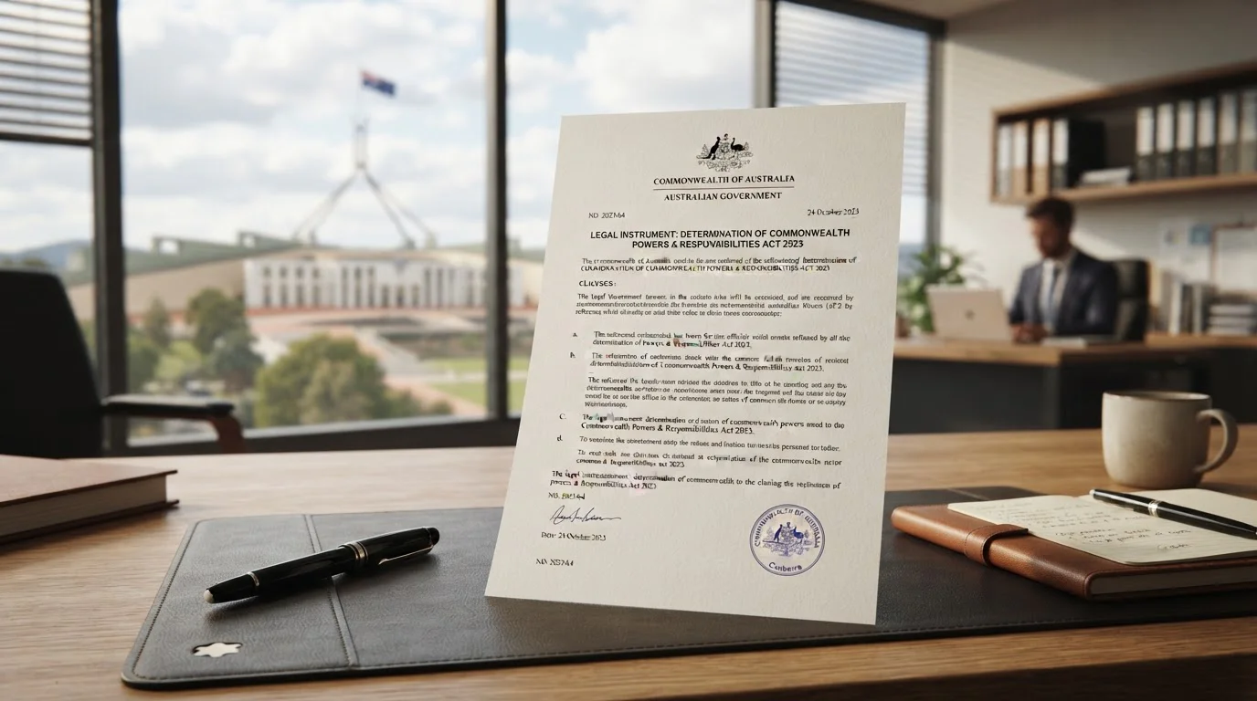 Interactive Gambling Act 2026 document on desk with Australian federal context