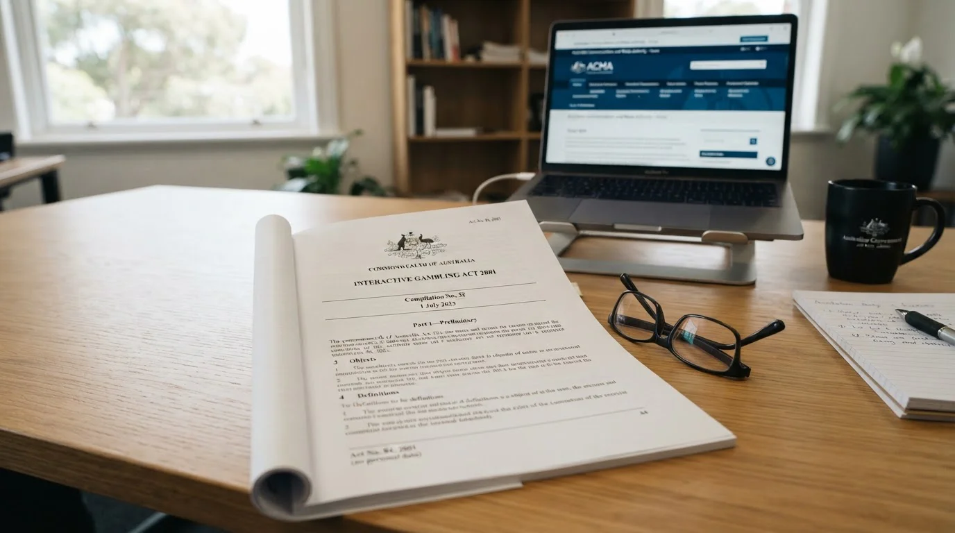 Interactive Gambling Act 2001 document with ACMA regulatory information