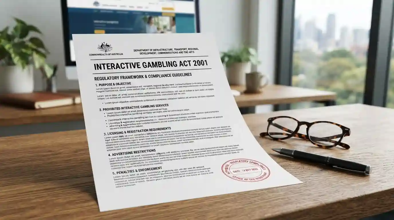 Document showing Interactive Gambling Act regulatory framework