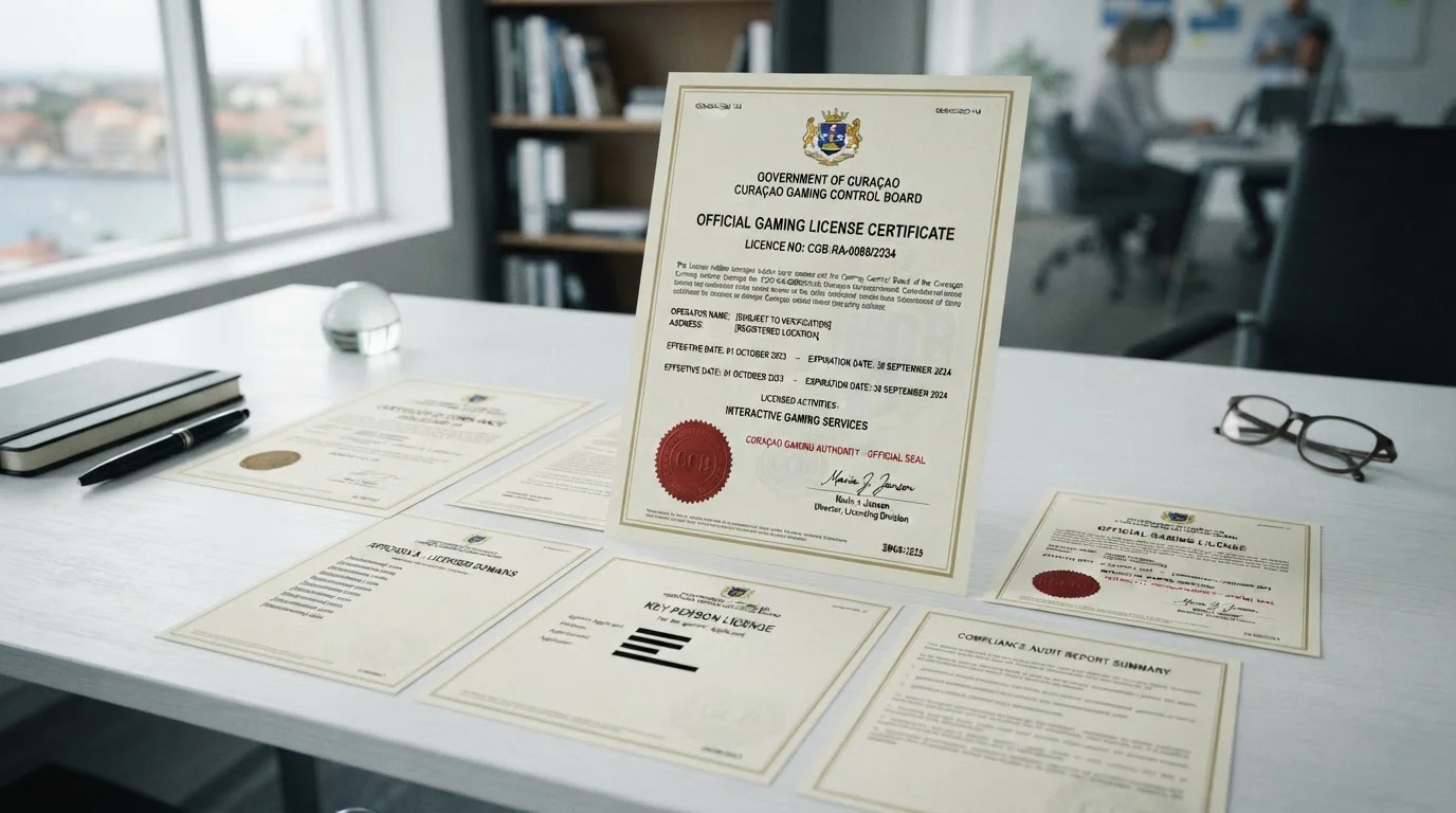 Comparison of offshore casino licenses on official Curaçao Gaming Authority documents