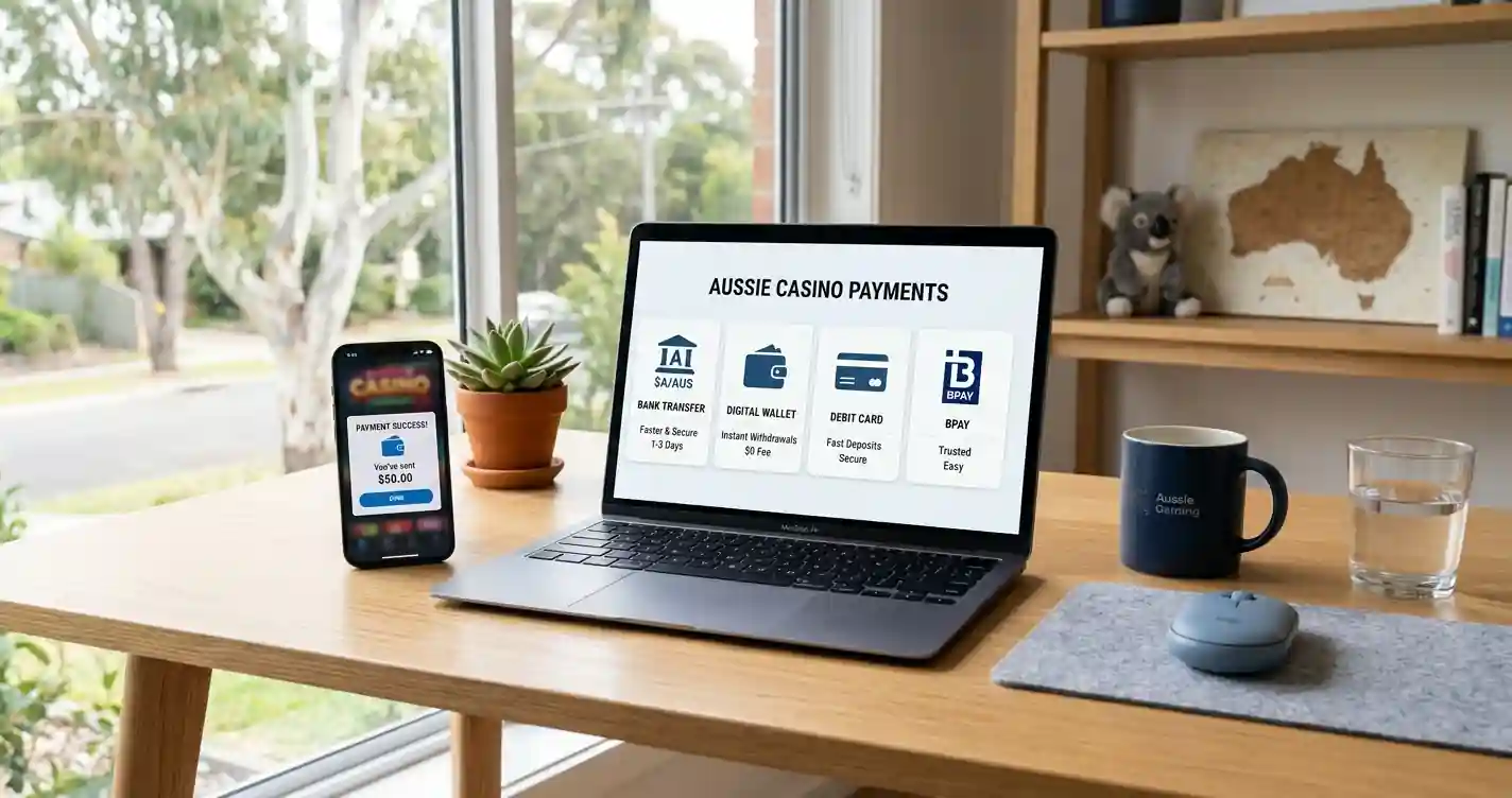 Australian online casino payment methods comparison with digital wallet and cryptocurrency